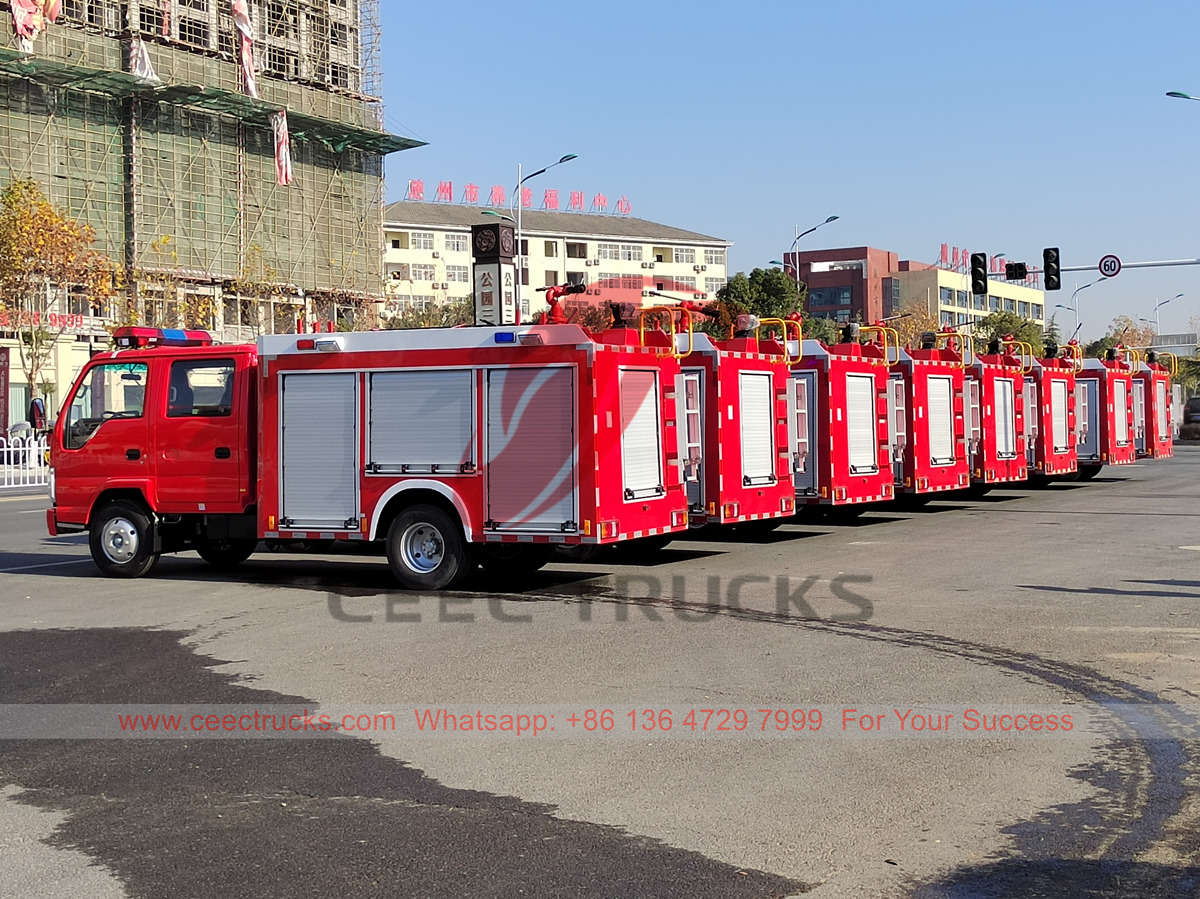 Moteur de pompiers à eau ISUZU 1500 litres pour le Vietnam