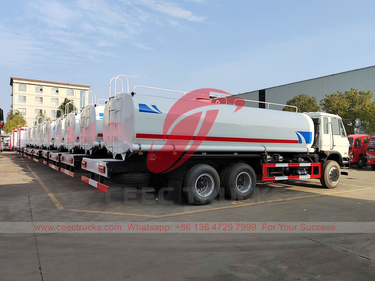 Camions-citernes d'eau potable Dongfeng pour l'exportation