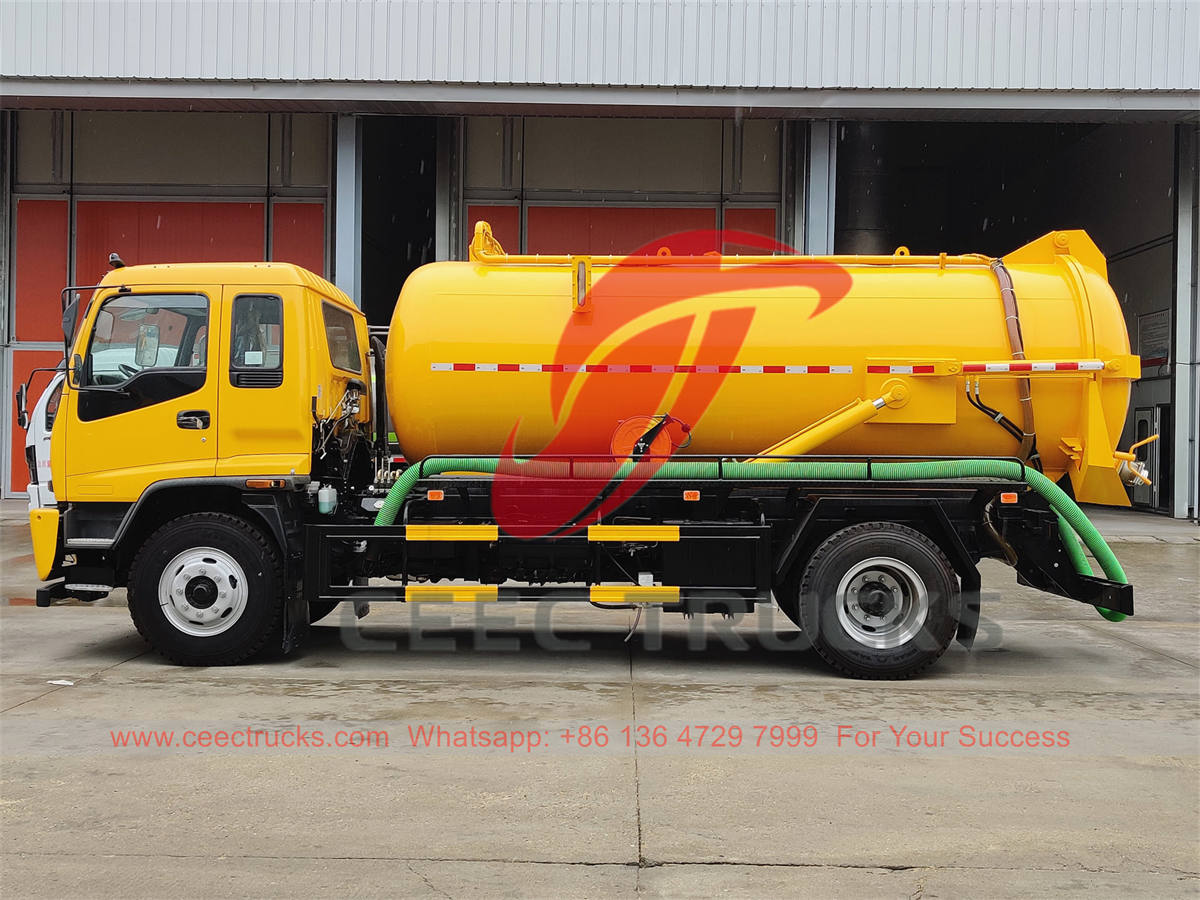 Camion d'égout sous vide ISUZU FTR à prix d'usine à vendre