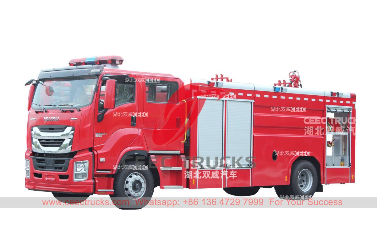 Nouveau camion de lutte contre l'incendie ISUZU GIGA 380HP 8000 litres à vendre