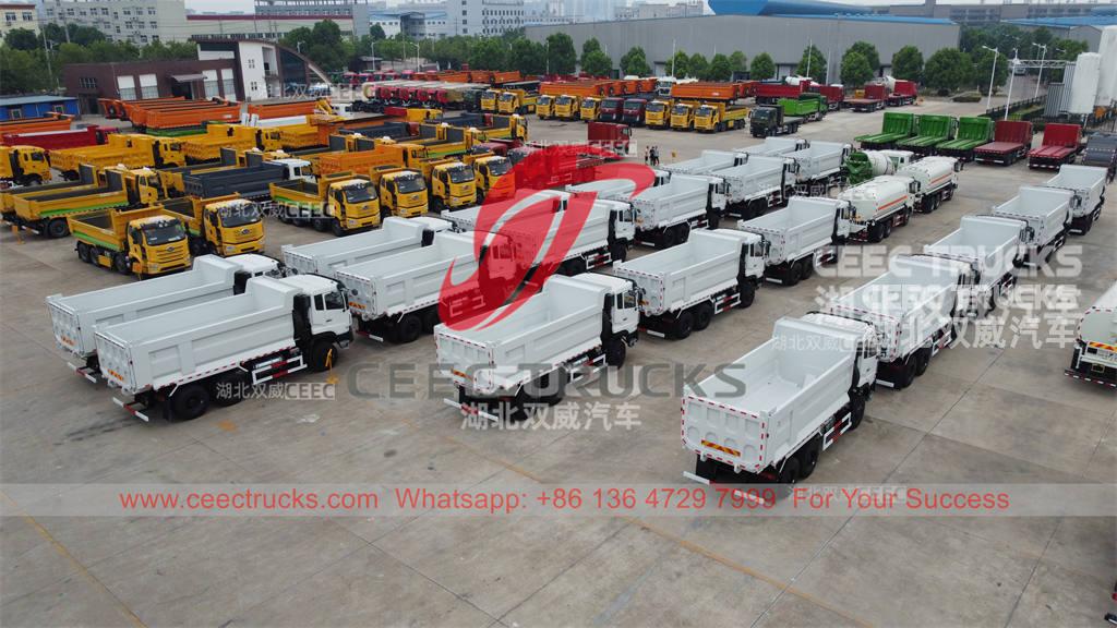 Magasin d'usine Dongfeng 10 camions à benne basculante 380HP à vendre