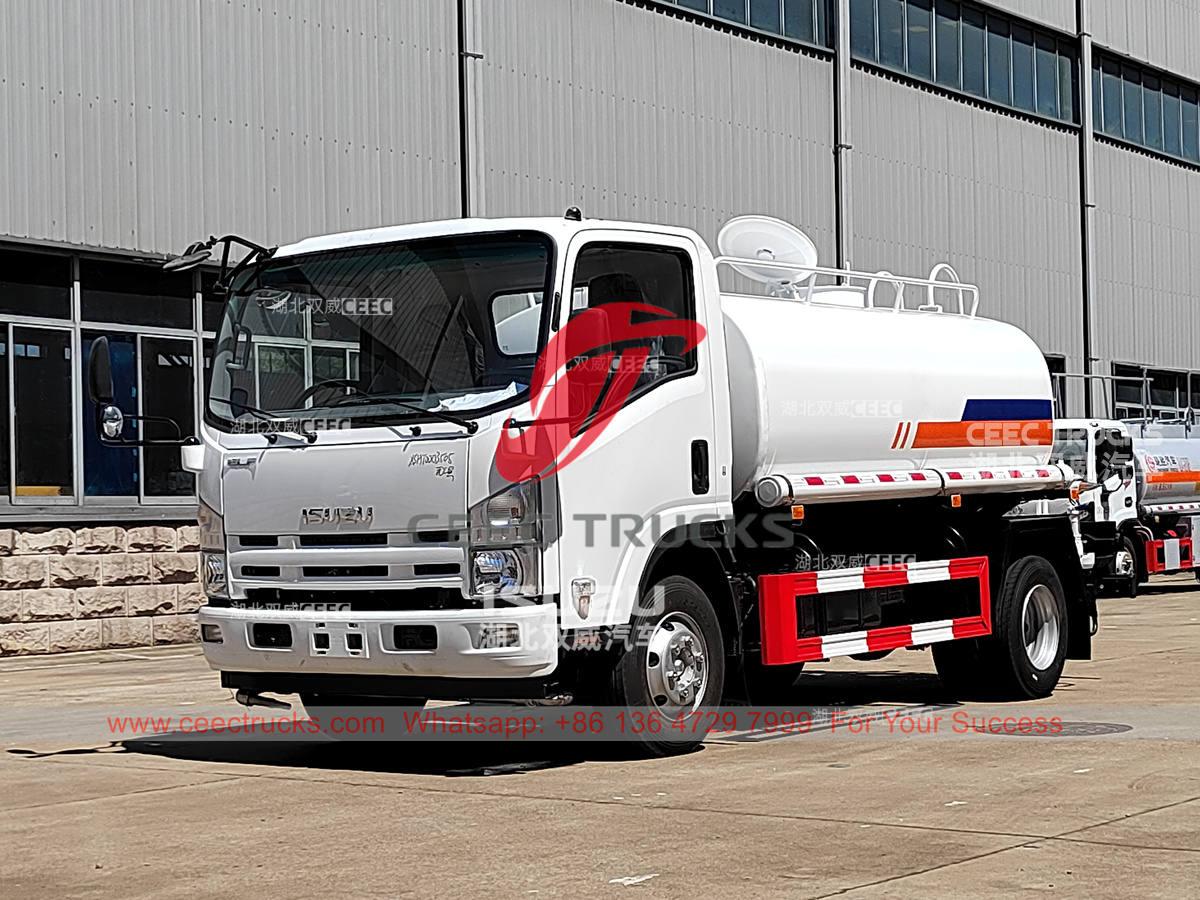 Factory supplies ISUZU 700P stainless steel potable water tank truck