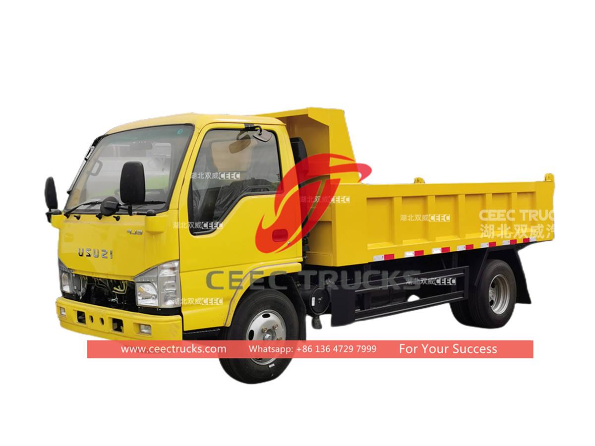 Bon prix ISUZU 4 × 2 mini camions à benne basculante à vendre