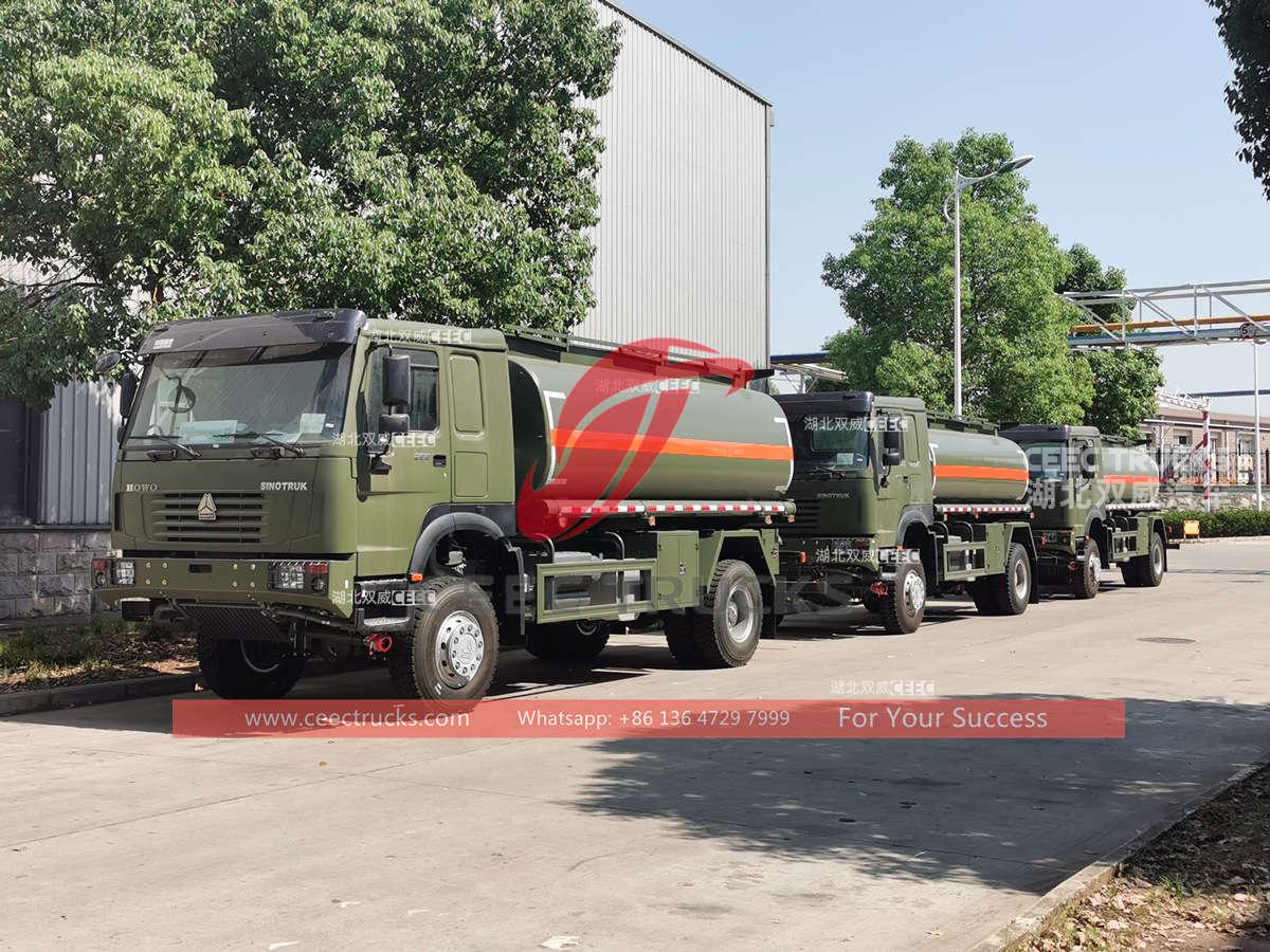HOWO 4 × 4 tonneau diesel militaire à vendre