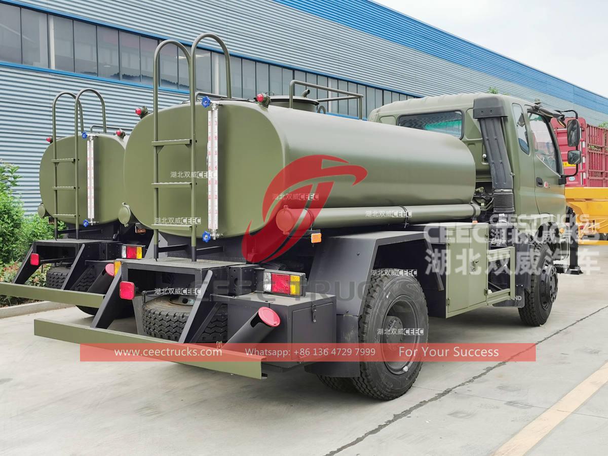 FOTON 4 × 4 130HP 4 tonnes de camions de livraison d'eau en acier inoxydable à vendre