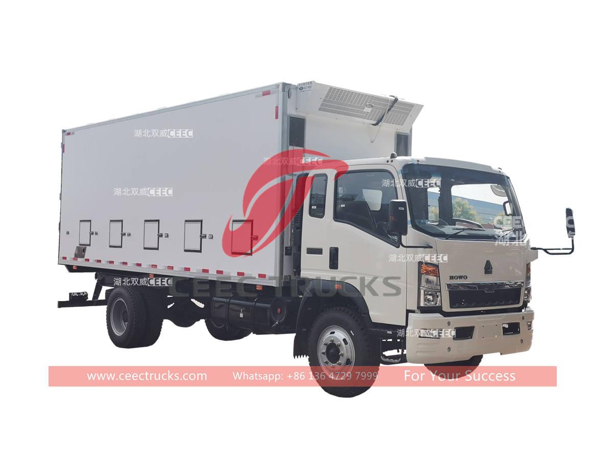 Camion congélateur SINOTRUK HOWO RHD 8 tonnes à vendre
