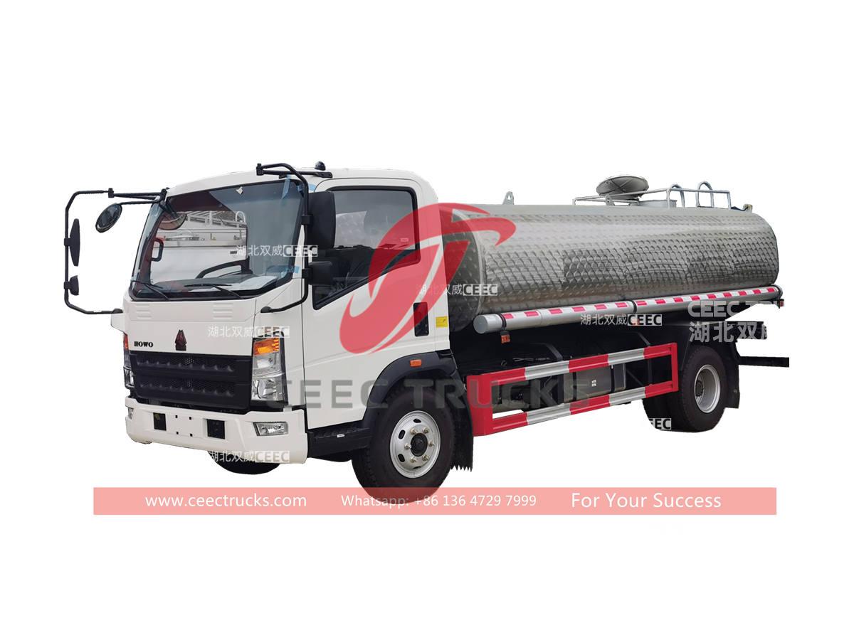 Camion-citerne d'eau potable HOWO 4 × 2 10000 litres