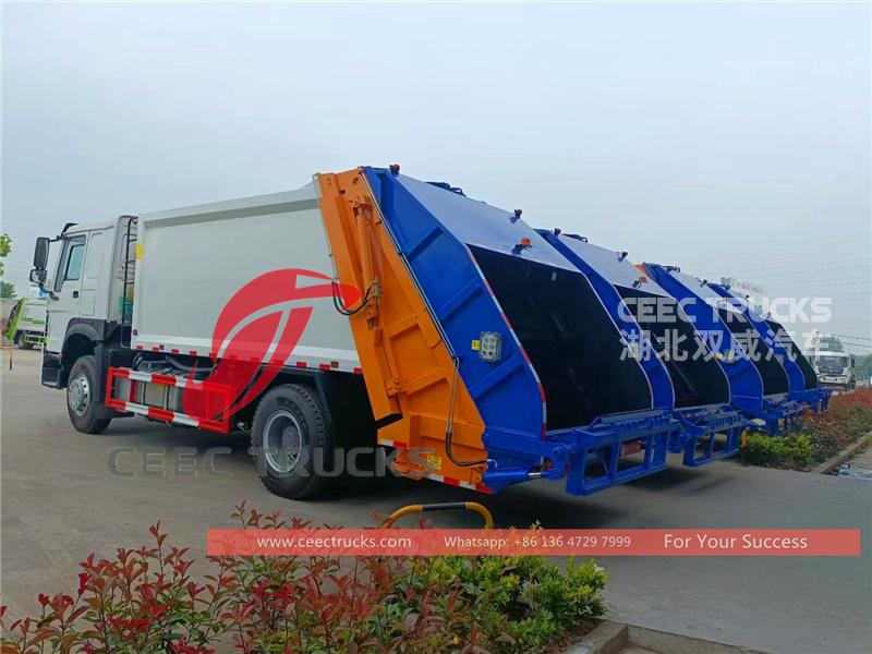 camion compacteur de déchets howo 15 cbm
