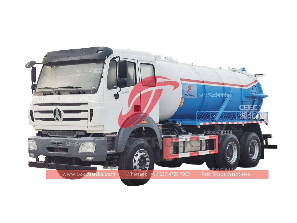 Camion d'égout sous vide Beiben de 20000 litres à vendre