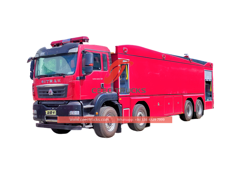 Camion de lutte contre l'incendie Howo 8x4 16000L