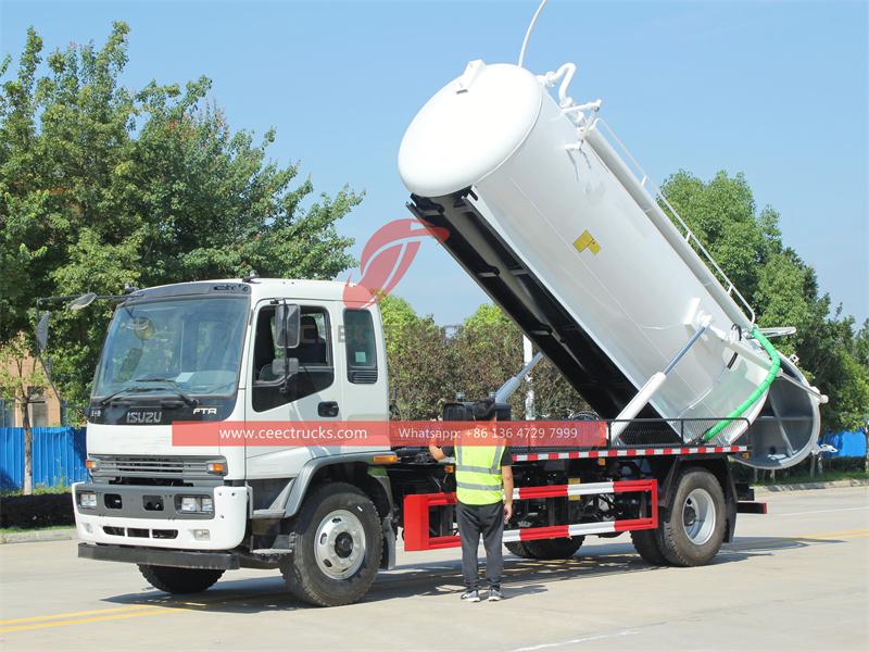 ISUZU FTR 10CBM sewage tank truck