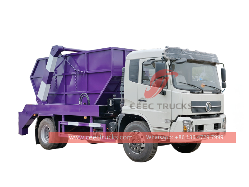Dongfeng 8cbm roule sur un camion à ordures