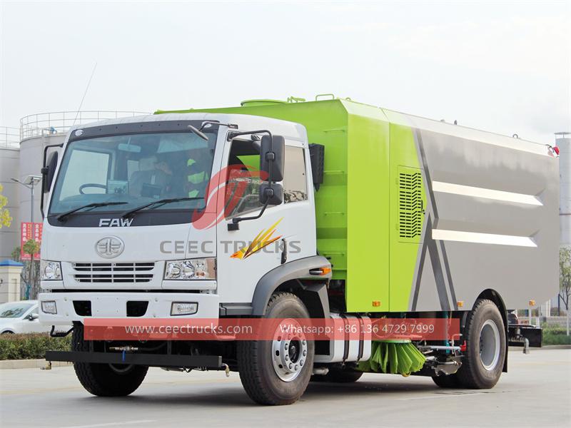 Faw RHD vacuum sweeping truck