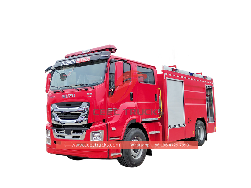 Camion de lutte contre l'incendie Isuzu GIGA 8000L