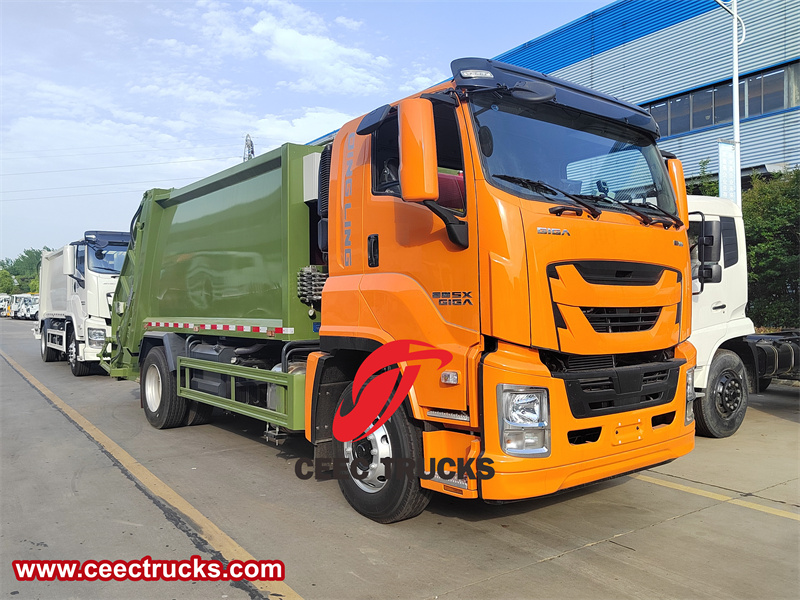 Isuzu 15 cbm waste management trash truck