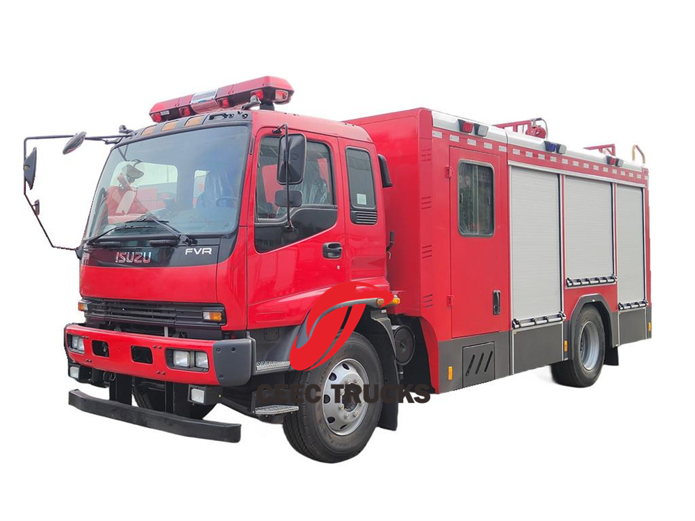 Isuzu FVR fire rescue pumper truck 