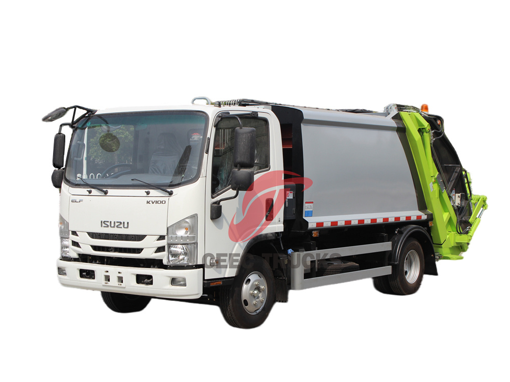 Trash compactor made by Isuzu trucks