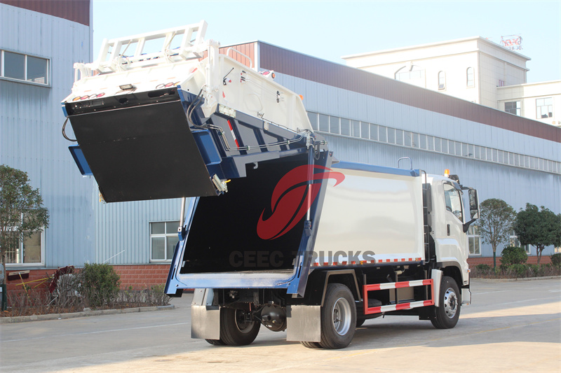 Isuzu FVR 4x2 rear loader compactor truck