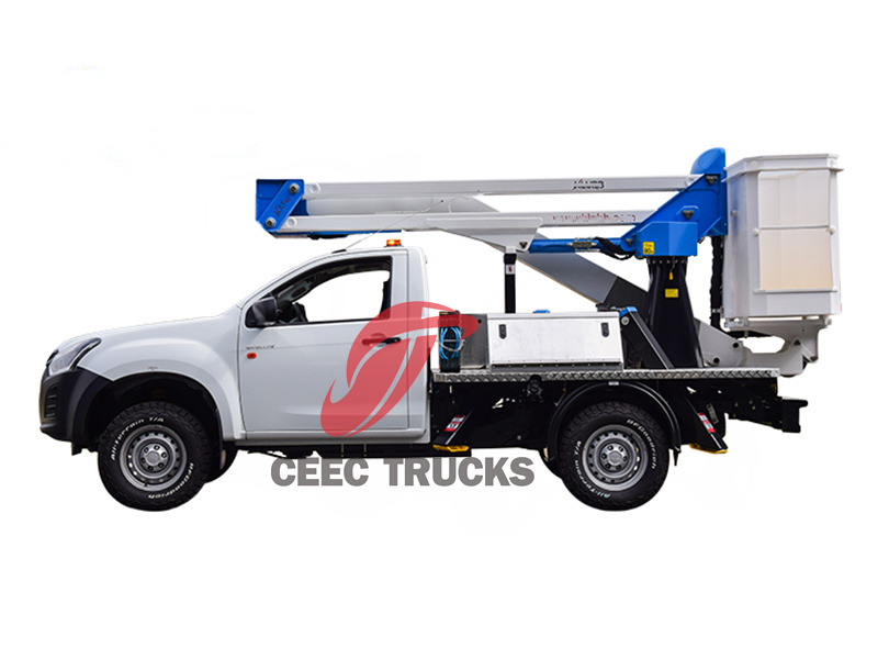 Isuzu 4x4 pick-up with aerial platform