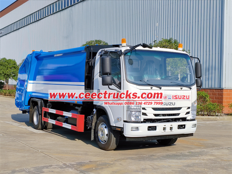 ISUZU NPR rear load garbage truck