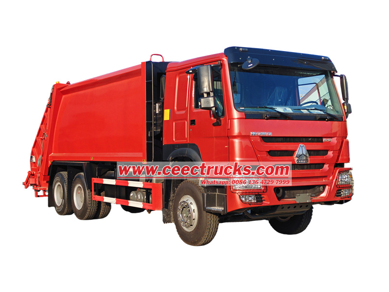 HOWO 20CBM garbage compactor truck