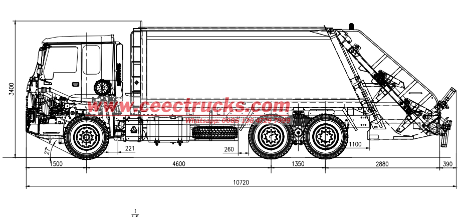 HOWO 20CBM garbage compactor truck