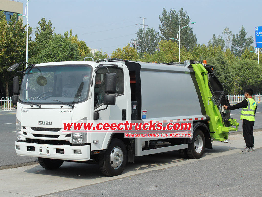 ISUZU waste compactor trucks price