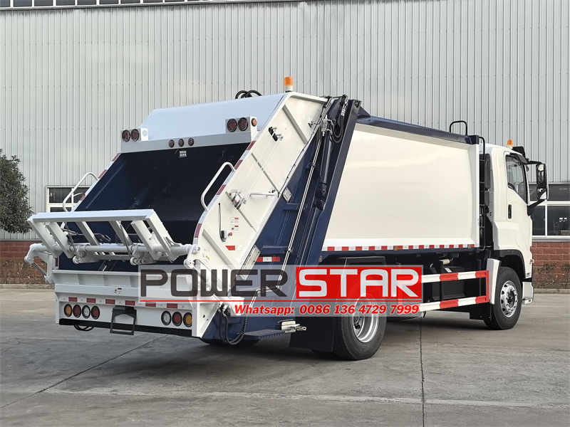 Isuzu GIGA 5X rear end loader refuse compactor truck