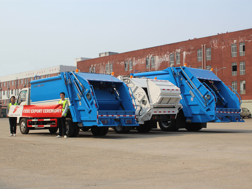 Custom ISUZU rubbish compactor trucks