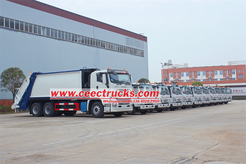 ISUZU rear end loader waste compactor truck ISUZU rear end loader waste compactor truck