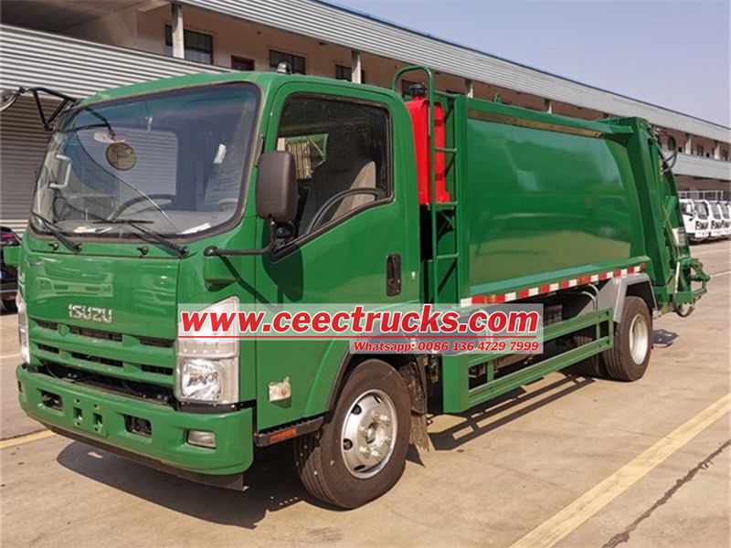 Isuzu 8cbm refuse compactor truck