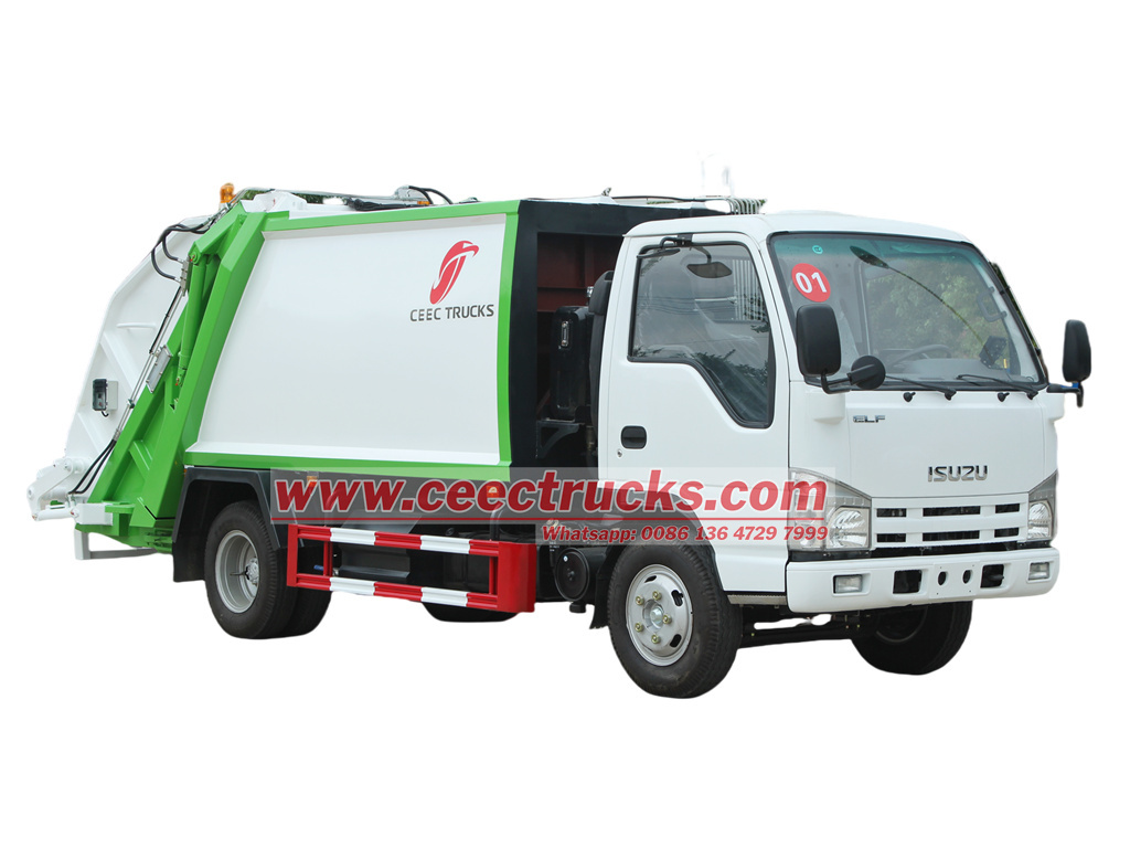 Isuzu new NKR 5cbm refuse compactor truck