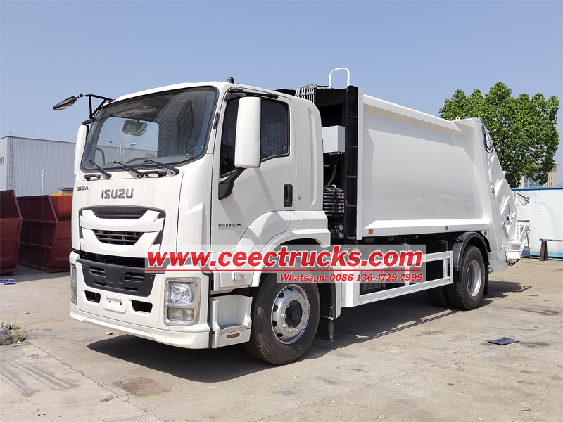 Isuzu garbage compactor truck for sale ISUZU 10cbm refuse compactor garbage truck