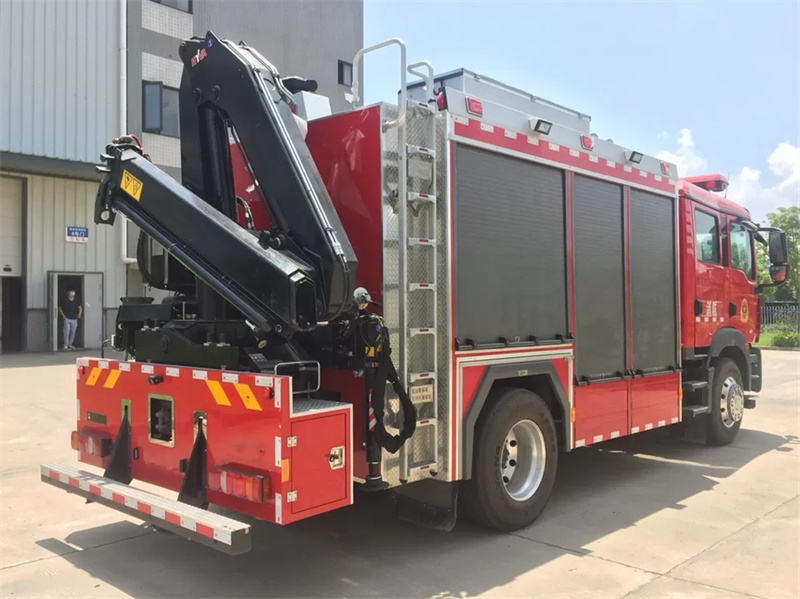 Howo 4x2 emergency lighting fire truck