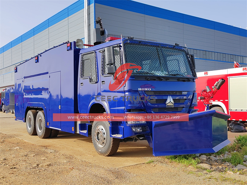 HOWO armored crowd control riot truck HOWO armored crowd control riot truck