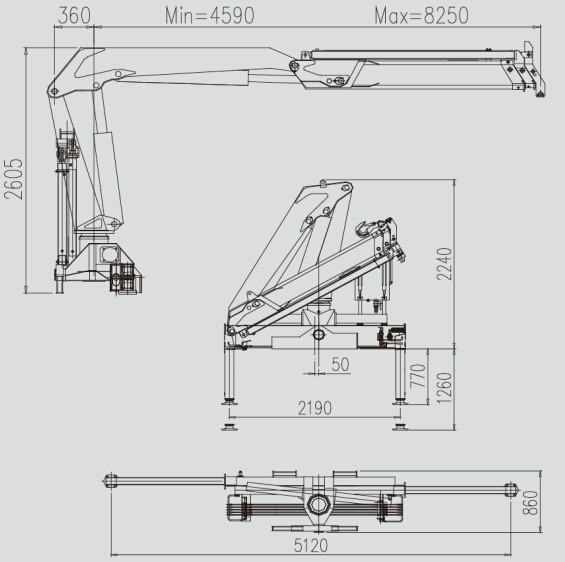 technical drawing of howo-4x2-medium-fire-protection-tender
