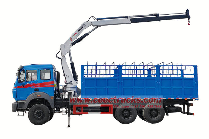 Beiben utility truck with crane