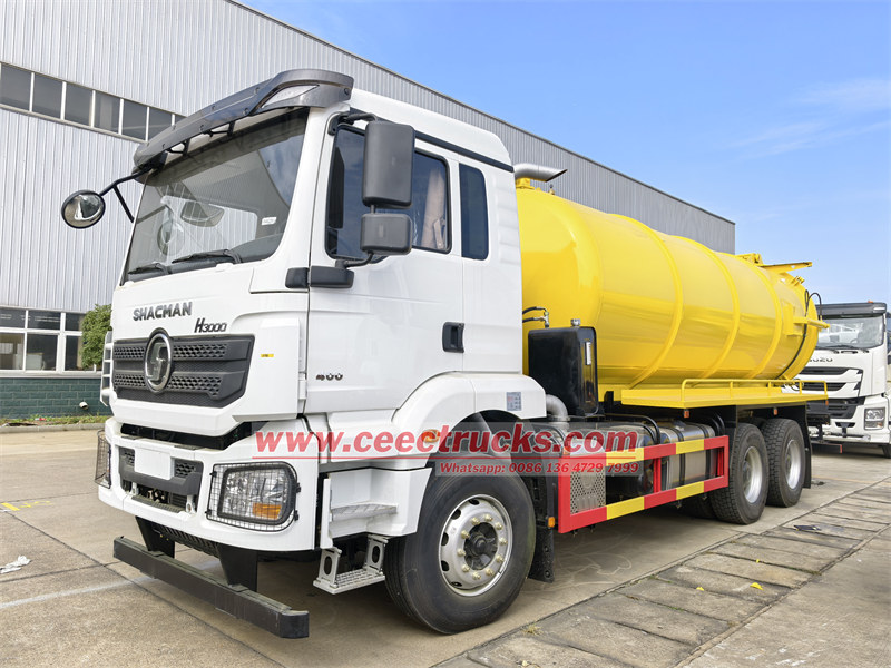 Shacman 18cbm sludge vacuum tanker truck