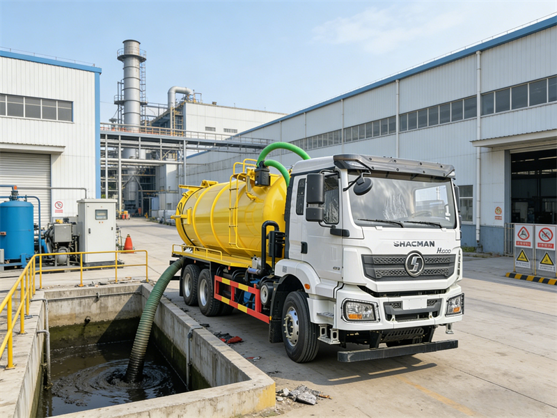 Shacman vacuum truck factory sewage suction