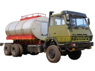 fournisseur de camions-citernes de shacman de camion-citerne de carburant de 12 roues militaires