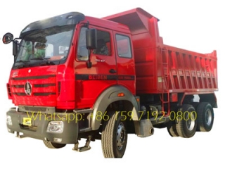 chine beiben 40 tonnes camion à benne basculante pour vente 6x4 340hp 10 benne basculante de roue
