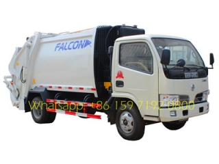 dongfeng 4000 ltrs compacteur de déchets camions exportation équateur