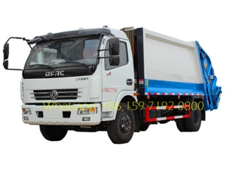 8000 litres dongfeng camions à ordures compressées exportation asie malaisie