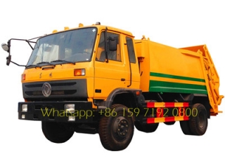 refuser les compacteurs camions dongfeng 9 cbm poubelle compresseur