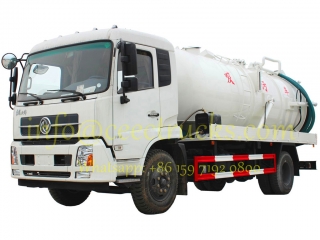 dongfeng / isuzu vide aspiration des eaux usées camion 12cbm avec couleur pour un