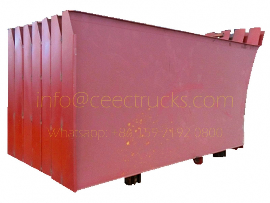 Garbage compactor truck body side plate assembly