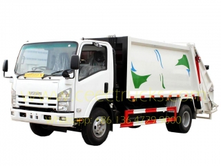 8000l camion à ordures compacteur marque isuzu