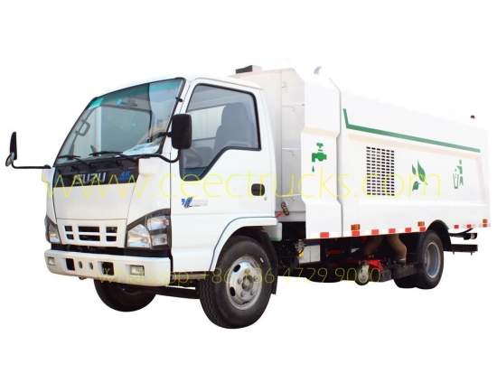 ISUZU 5 CBM vacuum road sweeper truck - CEEC Trucks