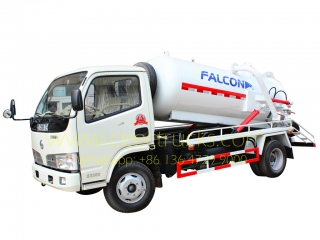 camion d'aspiration des eaux usées sous vide dongfeng 4,000l à bas prix