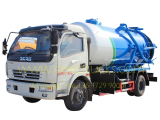 Dongfeng 6,000l véhicule-citerne d'aspiration des eaux usées